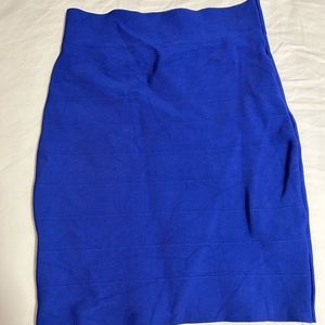 blue bodycon skirt